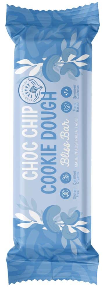 FOOD TO NOURISH BLISS BAR CHOC CHIP COOKIE 40G X 12
