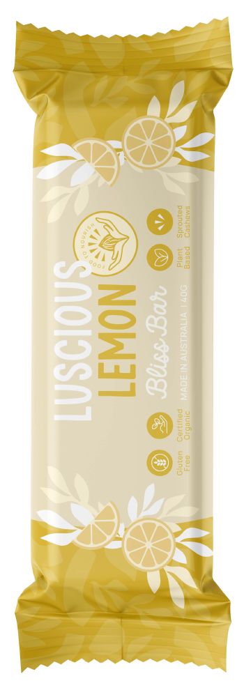 FOOD TO NOURISH BLISS BAR LUSCIOUS LEMON 40G X 12