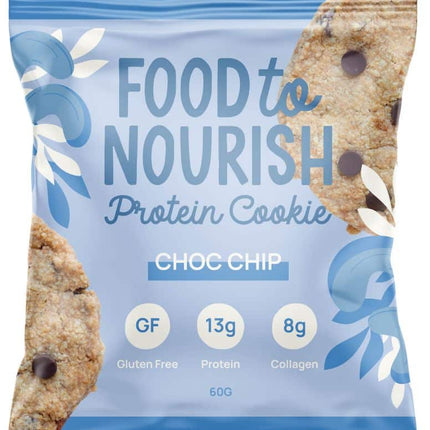 FOOD TO NOURISH PROTEIN COOKIE CHOC CHIP 60G X 12