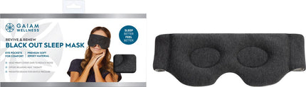 GAIAM - REVIVE AND RENEW BLACK OUT SLEEP MASK