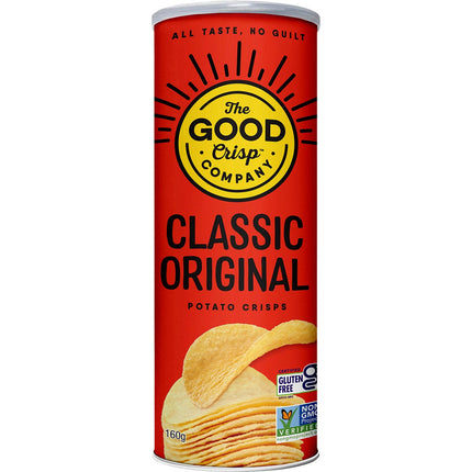 THE GOOD CRISP COMPANY Potato Crisps Classic Original 8x160g | Oral Care