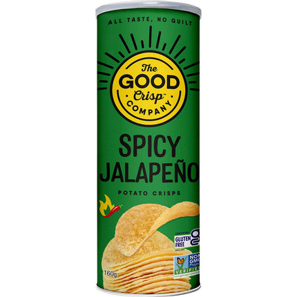 THE GOOD CRISP COMPANY Potato Crisps Spicy Jalapeno 8x160g | Snack