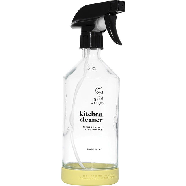 Good Change Store - Glass Bottle with Spray Trigger Kitchen Cleaner - 6x500ml