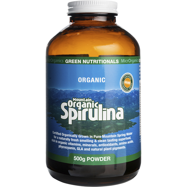 Green Nutritionals Mountain Organic Spirulina Powder 500g