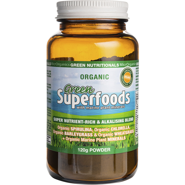Green Nutritionals Organic Green Superfoods Powder 120g
