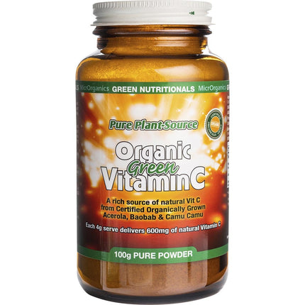 Green Nutritionals - Organic Green Vitamin C Powder 600mg