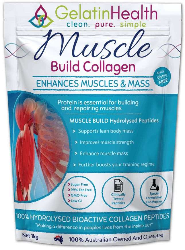 GELATIN HEALTH COLLAGEN MUSCLE POWDER 1KG