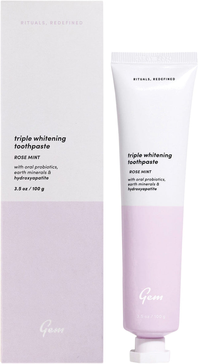 GEM - TOOTHPASTE TRIPLE WHITENING MINT 100G