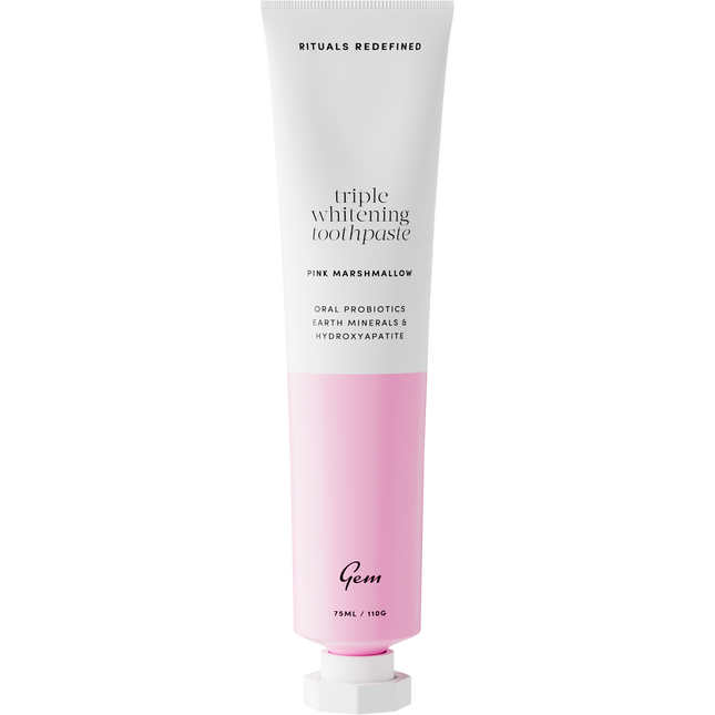 Gem Triple Whitening Pink Marshmallow Toothpaste 110g