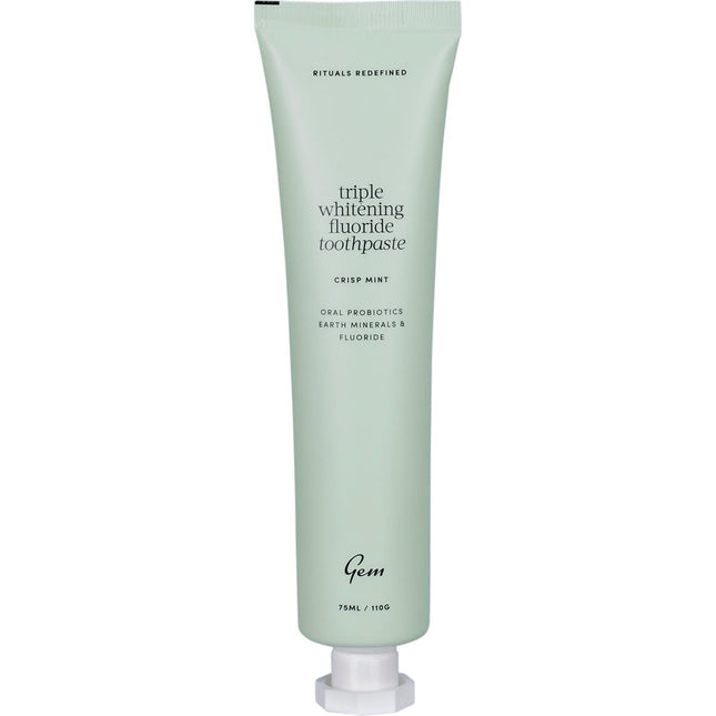 GEM - TOOTHPASTE TRIPLE WHITENING MINT 100G