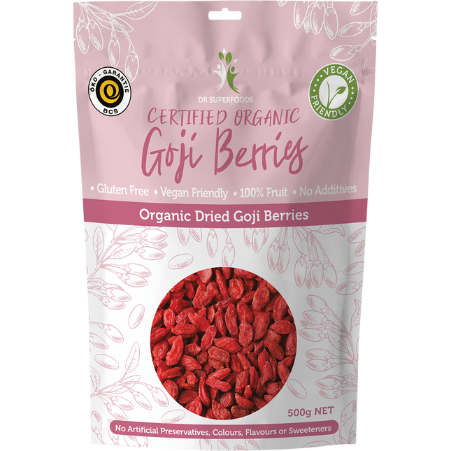 Dr Superfoods Certified Organic Dried Goji Berries 500g