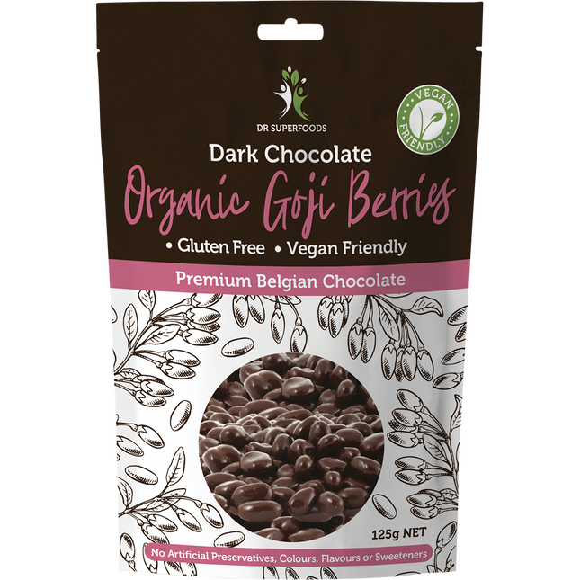 Dr Superfoods Organic Goji Berries Dark Chocolate 125g