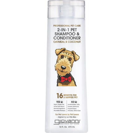 Giovanni - 2-in-1 Pet Shampoo & Conditioner Professional Pet Care