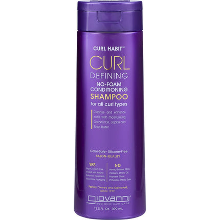 Giovanni - No-Foam Conditioning Shampoo Curl Habit Curl Defining - 399ml