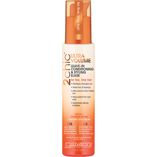 Giovanni 2chic Ultra Volume Leave-in Conditioner Tangerine & Papaya Butter 118ml