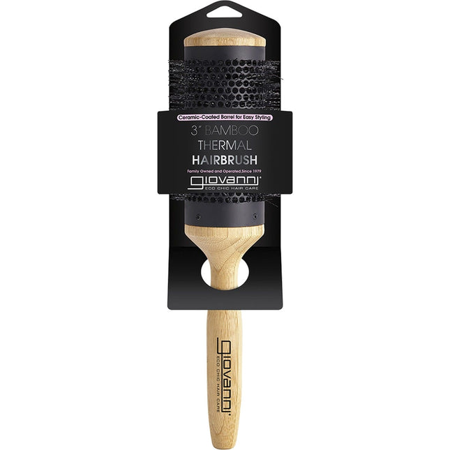 Giovanni - Bamboo Hair Brush Thermal Ceramic Coated Barrel -