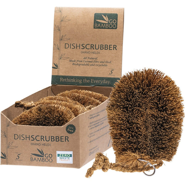 GO BAMBOO Dish Scrubber x5 | Eco Home Product
