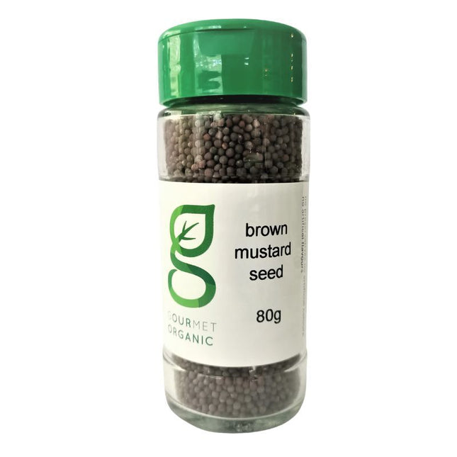 GOURMET ORGANIC MUSTARD SEED BROWN 80G