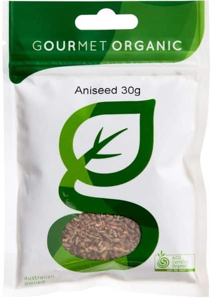 GOURMET ORGANIC ANISEED WHOLE 30G SACHET X 1