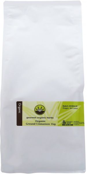 GOURMET ORGANIC CINNAMON GROUND 1KG