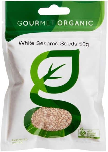 GOURMET ORGANIC SESAME SEEDS WHITE 50G