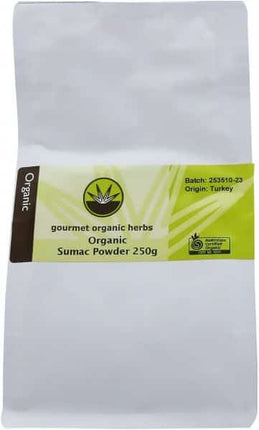 GOURMET ORGANIC SUMAC POWDER 250G