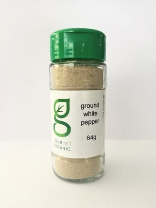 GOURMET ORGANIC WHITE PEPPER SHAKER 64G