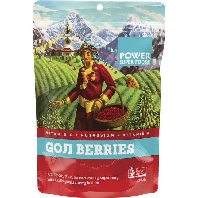 Power Super Foods - Goji Berries Certified Organic - 125g