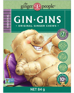 THE GINGER PEOPLE Gin Gins Ginger Candy Chewy Original 12x84g | Snack