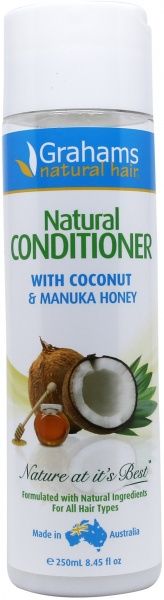 GRAHAMS NATURAL CONDITIONER WITH COCONUT & MANUKA HONEY 250ML
