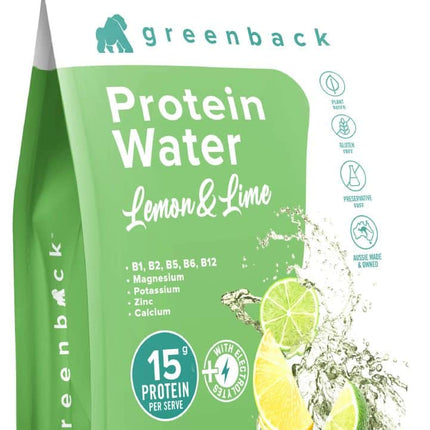 GREENBACK PROTEIN WATER LEMON & LIME 250G