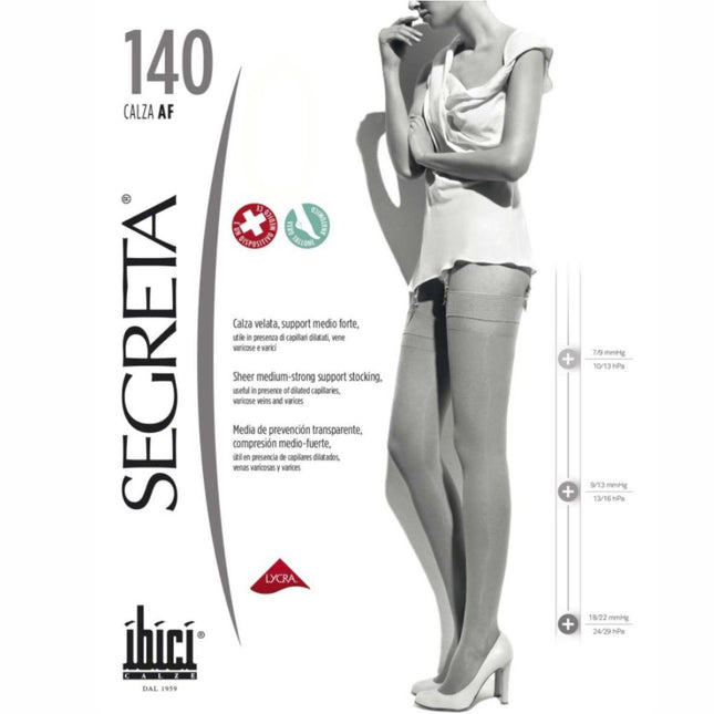 140 THIGH/LEN STOCKINGS BLK