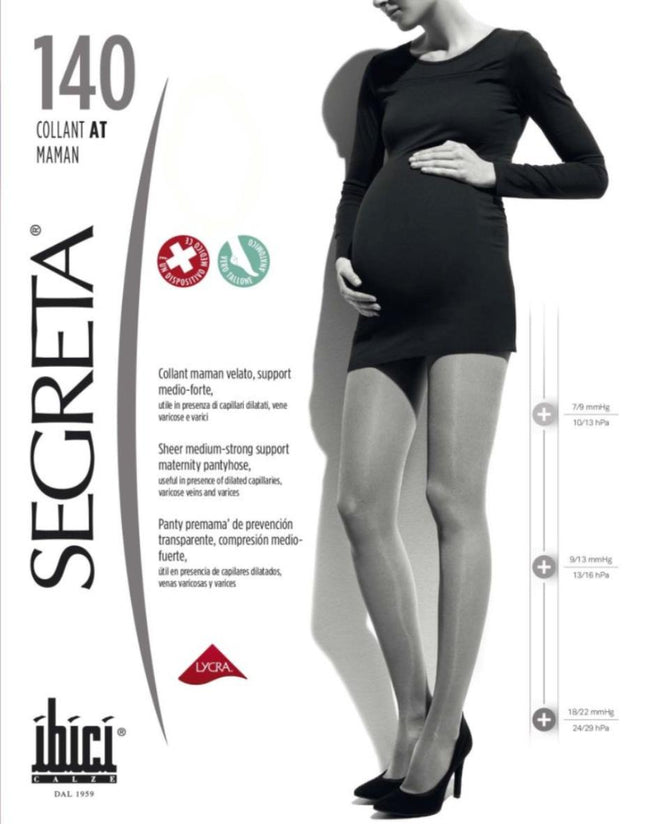 140 PANTYHOSE/MATERNITY BLK
