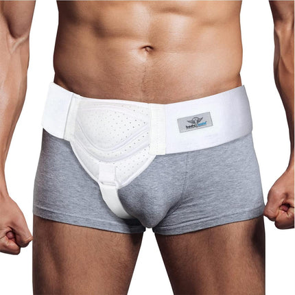 BODYASSIST Hernia Support Dual Cushions Truss White
