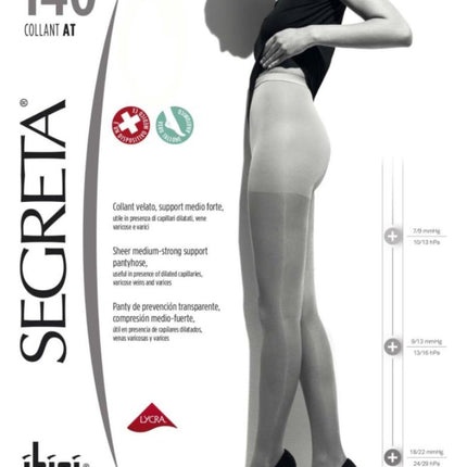 140 PANTYHOSE/CONT-PANTY BLK