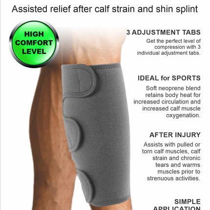 DELUXE THERMAL CALF WRAP GRAY 1 SIZE