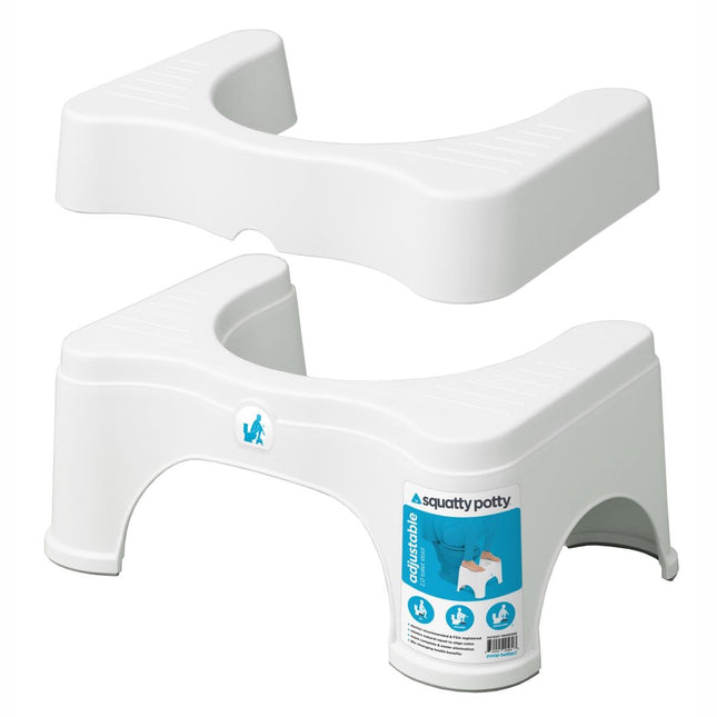 SQUATTY POTTY Footstool Set 7in / 22.5cm Base 2.0 with 2in Topper