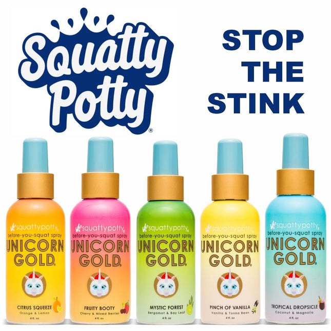 SQUATTY POTTY Unicorn Gold Squeeze Spray 118ml