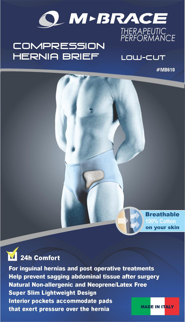 M-BRACE Hernia Brief Low Cut