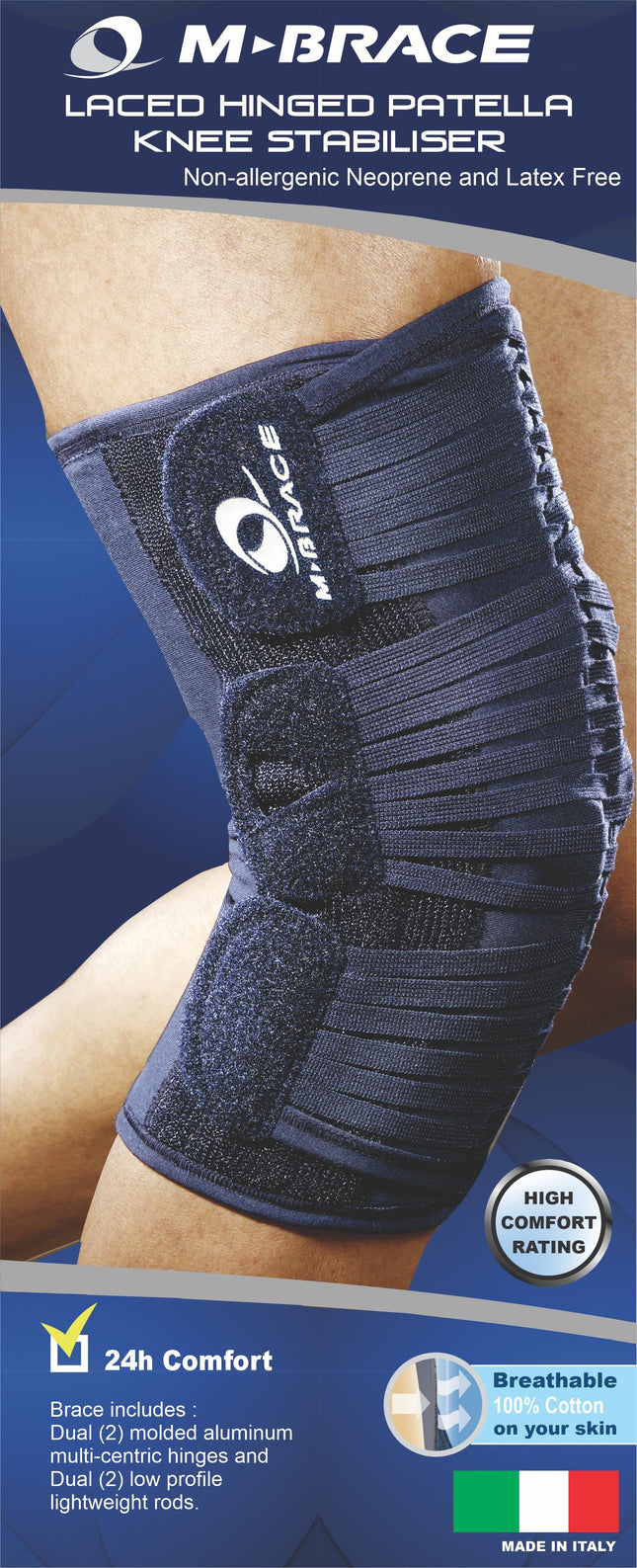 M-BRACE Laced Hinged Patella Stabilizer