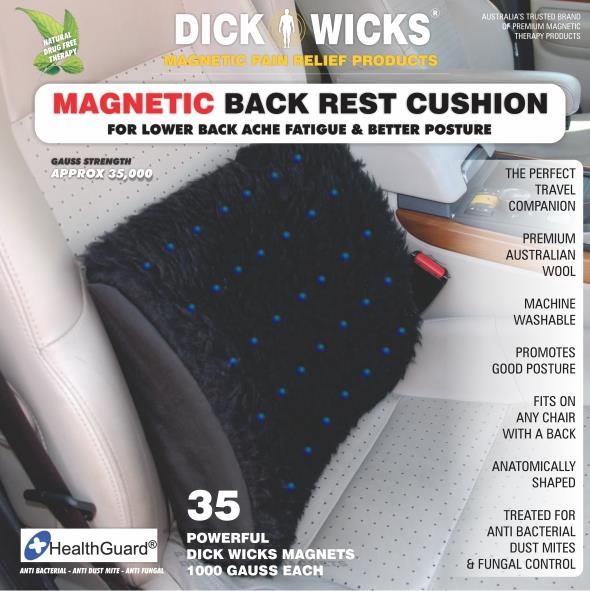 DW MAGNETIC BACK REST CUSHION (WOOL)