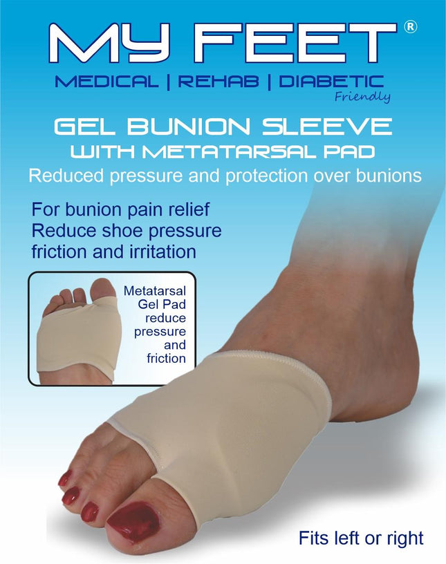 MY FEET Gel Bunion Sleeve & Metatarsal Pad