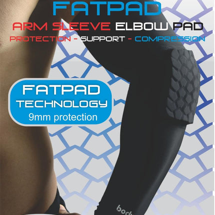 BODYASSIST Fatpad Extended Elbow Sleeve Black