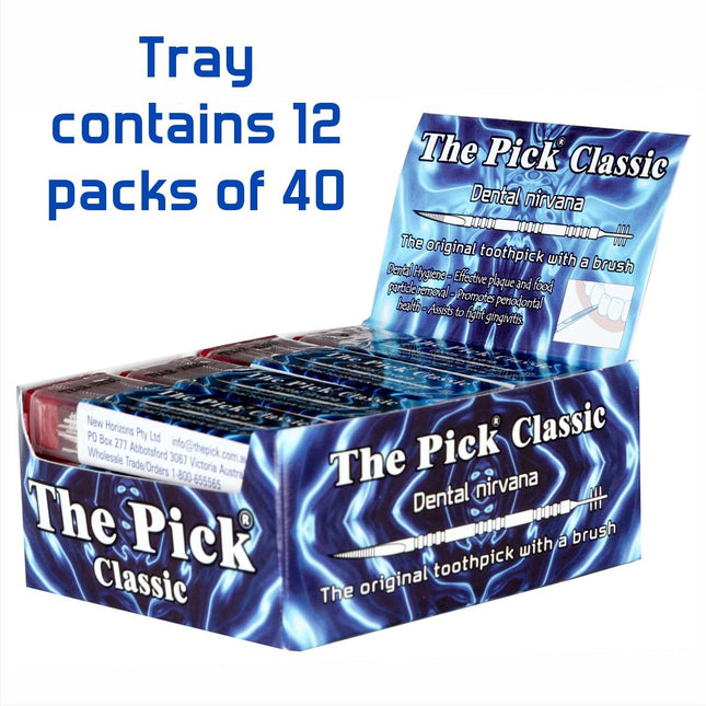 THE PICK CLASSIC 3 PRONG BRUSH SHELF TRAY (12 PACK)
