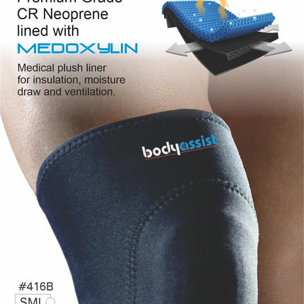 BODYASSIST El-Supremo Wrestler Knee Pad Black