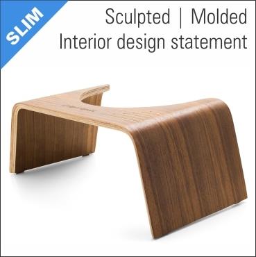 Squatty Potty Slim Teak Wood Stool 7in / 17.5cm