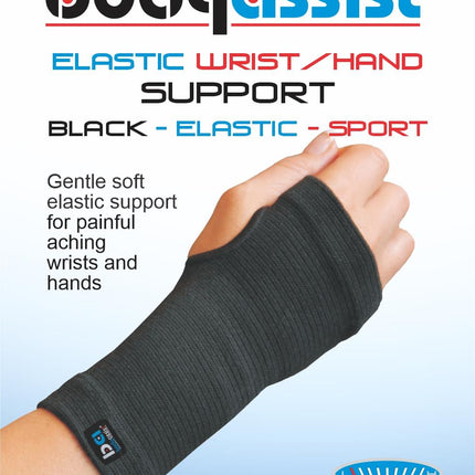 BODYASSIST Wrist-Hand Half Glove Black