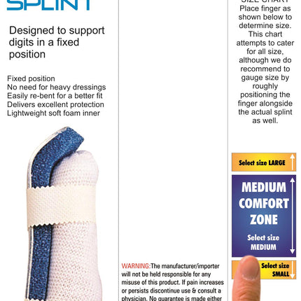 BODYASSIST Curved Finger Splint