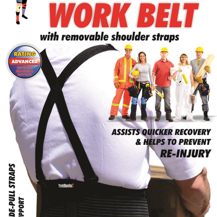 BODYASSIST Lightweight Sacro Cinch with Straps Black