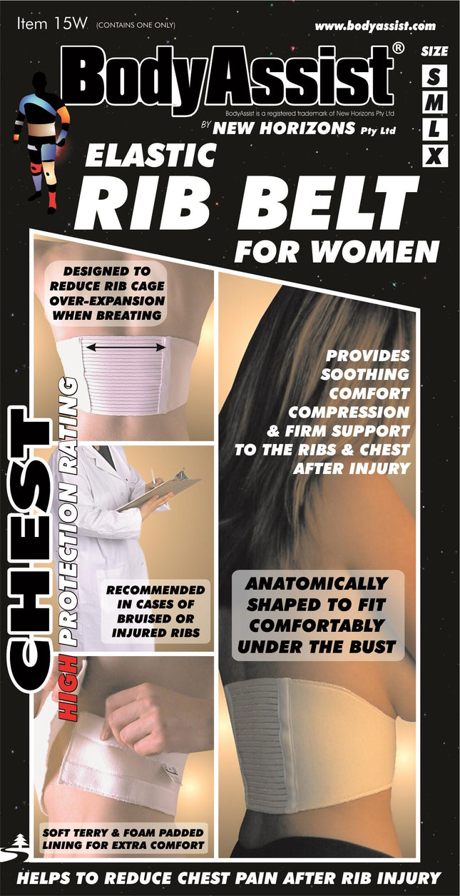 BODYASSIST Womens Rib Belt